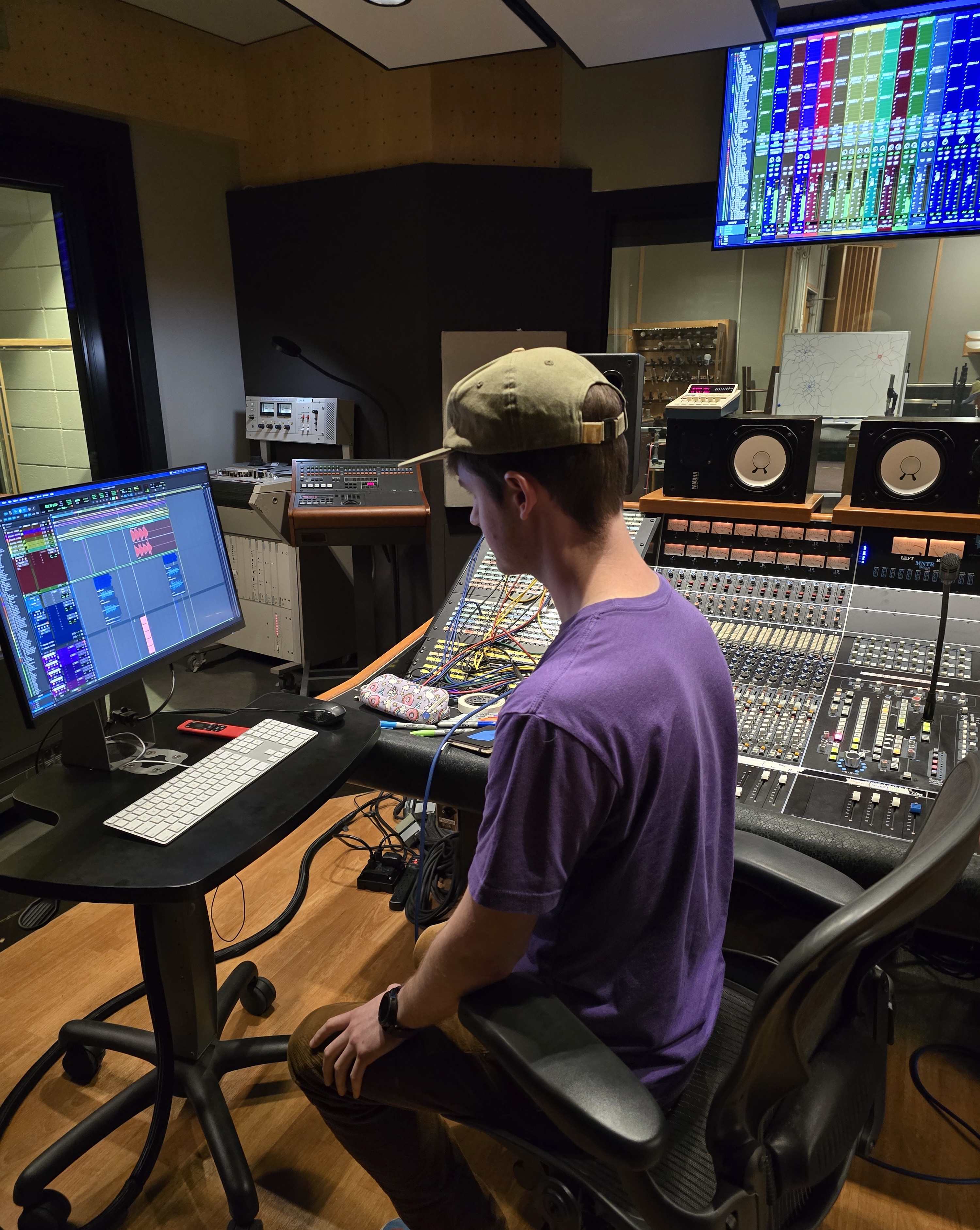 Phineas Jack O'Brien Milne at the console